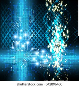 dark blue color Light Abstract Technology background for computer graphic website internet and business. 