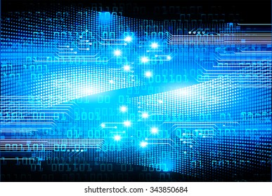 Dark blue color Light Abstract Technology background for computer graphic website internet and business. circuit. vector illustration. infographics. motion move blur.neon. pixel