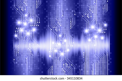 dark blue color Light Abstract Technology background for computer graphic website internet business. circuit. vector illustration. abstract digital. infographics. motion move blur.neon. binary code