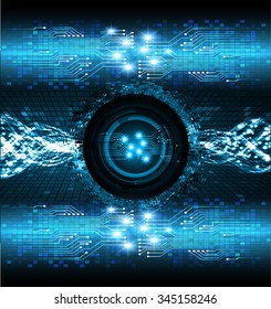 dark blue color Light Abstract Technology background for computer graphic website internet business. circuit. illustration. digital. infographics. binary code background. www. vector.one. zero. eye