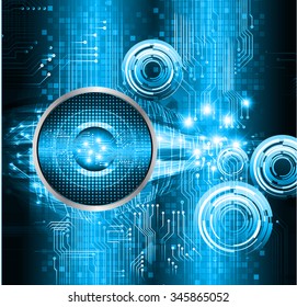 dark blue color Light Abstract Technology background for computer graphic website internet and business. circuit. illustration. digital. infographics. binary code background. www.vector.Spark eye