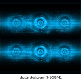 dark blue color Light Abstract Technology background for computer graphic website internet and business. circuit. illustration. digital. infographics. binary code background. www.vector.Spark eye
