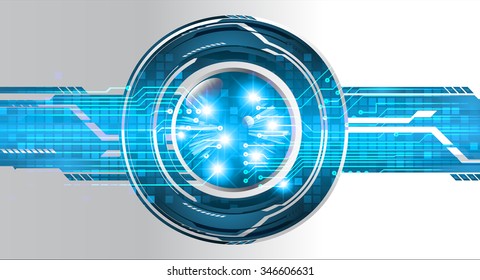 dark blue color Light Abstract Technology background for computer graphic website internet and business. circuit. illustration. digital. infographics. binary code background. eye