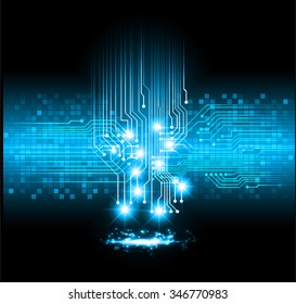 dark blue color Light Abstract Technology background for computer graphic website internet and business. circuit. illustration. digital. infographics. binary code background.