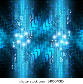 dark blue color Light Abstract Technology background for computer graphic website internet and business.