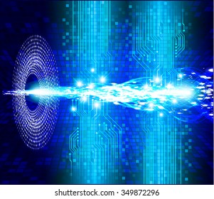 dark blue color Light Abstract Technology background for computer graphic website internet and business. circuit. illustration. digital. infographics. binary code. www. vector.one. zero.pixel eye