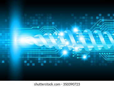 dark blue color Light Abstract Technology background for computer graphic website internet and business. circuit. illustration. digital. infographics. binary code. www. vector.pixel. scan virus eye