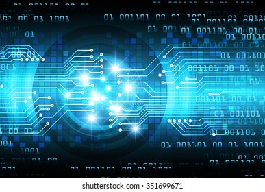 Dark blue color Light Abstract Technology background for computer graphic website internet and business. circuit. vector illustration. infographics. motion move blur.neon. pixel.
