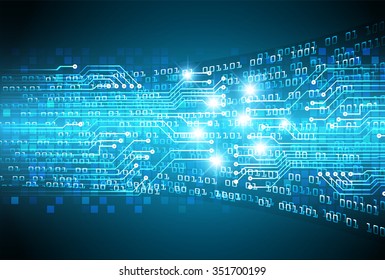 Dark blue color Light Abstract Technology background for computer graphic website internet and business. circuit. vector illustration. infographics. motion move blur.neon. pixel. 