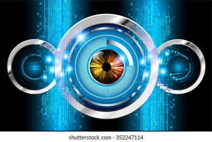 Dark blue color Light Abstract Technology background for computer graphic website internet and business. circuit. vector illustration. infographics. motion move blur.neon. pixel. eye