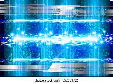 Dark blue color Light Abstract Technology background for computer graphic website internet and business. circuit. vector illustration. infographics. motion move blur.neon. pixel. eye