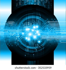 Dark blue color Light Abstract Technology background for computer graphic website internet and business. circuit. vector illustration. infographics. motion move blur.neon. pixel. eye