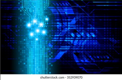 Dark blue color Light Abstract Technology background for computer graphic website internet and business. circuit. vector illustration. infographics. motion move blur.neon. pixel.