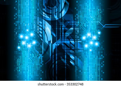 dark blue color Light Abstract Technology background for computer graphic website internet and business. circuit. illustration. infographics. binary code.www.vector.motion move blur.one zero