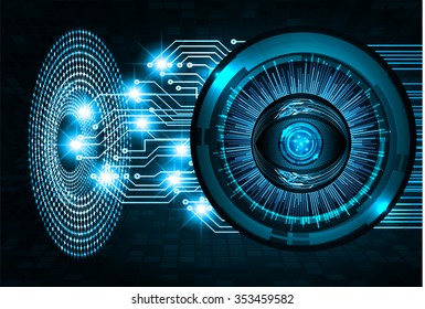 Dark blue color Light Abstract Technology background for computer graphic website internet and business. circuit. vector illustration. infographics. motion move blur.neon. pixel. eye