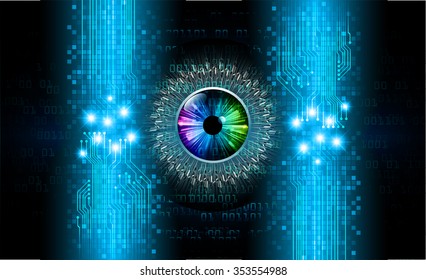 Dark blue color Light Abstract Technology background for computer graphic website internet and business. circuit. vector illustration. infographics. motion move blur.neon. pixel. eye