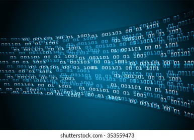dark blue color Light Abstract Technology background for computer graphic website internet and business. circuit. illustration. infographics. binary code.www.vector.motion move blur.one zero