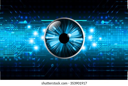 dark blue color Light Abstract Technology background for computer graphic website internet business. circuit. illustration. digital. infographics. binary code background. www.vector.Spark.zero one eye