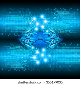 dark blue color Light Abstract Technology background for computer graphic website internet and business. circuit. illustration. digital. infographics. binary code background. eye. Global