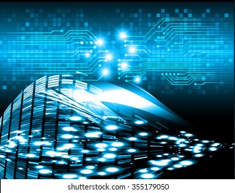 dark blue color Light Abstract Technology background for computer graphic website internet and business. circuit. illustration. digital. infographics. binary code background. eye. Global