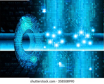 Dark blue color Light Abstract Technology background for computer graphic website internet and business. circuit. vector illustration. infographics. motion move blur.neon. pixel. eye. scan virus