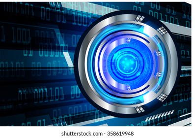Dark blue color Light Abstract Technology background for computer graphic website internet and business. circuit. vector illustration. infographics. motion move blur.neon. pixel. eye. scan virus