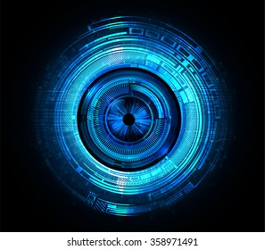 Dark blue color Light Abstract Technology background for computer graphic website internet and business. 