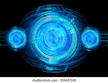 Dark blue color Light Abstract Technology background for computer graphic website internet and business.