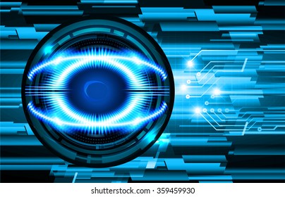 Dark blue color Light Abstract Technology background for computer graphic website internet and business. circuit. vector illustration. infographics. motion move blur.neon. pixel. eye scan virus