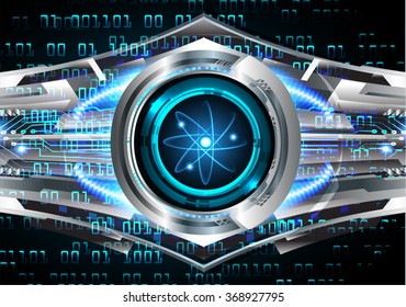 Dark blue color Light Abstract Technology background for computer graphic website internet business. illustration.infographics. motion move blur.neon. pixel. molecule atom electron neutron nuclear.