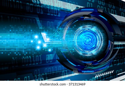dark blue color Light Abstract Technology background for computer graphic website internet and business. circuit. illustration.digital.infographics. binary code. move blur. eye