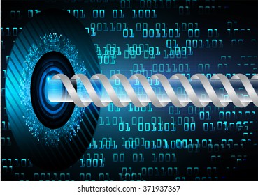dark blue color Light Abstract Technology background for computer graphic website internet and business. circuit. illustration.digital.infographics. binary code. www.motion move blur. eye