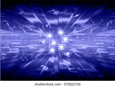 Dark blue color Light Abstract Technology background for computer graphic website internet and business. move