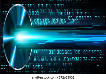 dark blue color Light Abstract Technology background for computer graphic website internet and business. circuit. illustration.digital.infographics. binary code. eye scan virus