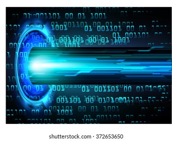 dark blue color Light Abstract Technology background for computer graphic website internet and business. circuit. illustration.digital.infographics. binary code. eye scan virus