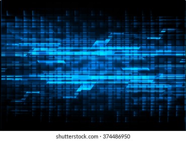 Dark blue color Light Abstract Technology background for computer graphic website internet and business. circuit. vector illustration. infographics. motion move blur.neon. pixel. eye scan virus