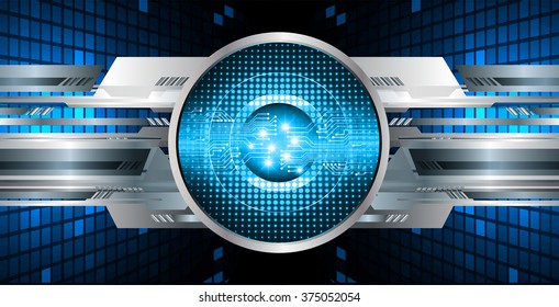 Dark blue color Light Abstract Technology background for computer graphic website internet and business. circuit. vector illustration. infographics. motion move blur.neon. pixel. eye scan virus