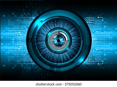 Dark blue color Light Abstract Technology background for computer graphic website internet and business. circuit. vector illustration. infographics. motion move blur.neon. pixel. eye scan virus
