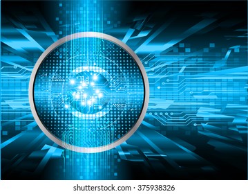 Dark blue color Light Abstract Technology background for computer graphic website internet and business. circuit. vector illustration. infographics. motion move blur.neon. pixel. eye scan virus