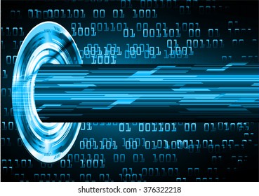Dark blue color Light Abstract Technology background for computer graphic website internet and business. circuit. vector illustration. infographics. motion move blur.neon. pixel. eye scan virus