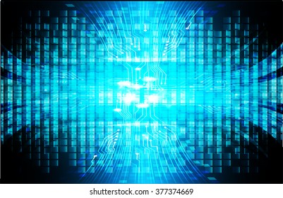 dark blue color Light Abstract Technology background for computer graphic website internet and business. circuit. illustration. digital. infographics. binary code background. eye scan virus pixel