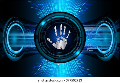 dark blue color Light Abstract Technology background for computer graphic website internet and business. circuit. illustration. digital. infographics. binary code background. scan virus hand
