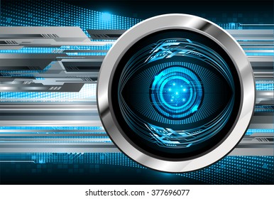 Dark blue color Light Abstract Technology background for computer graphic website internet and business. circuit. vector illustration. infographics. motion move blur.neon. pixel. eye scan virus