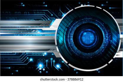 dark blue color Light Abstract Technology background for computer graphic website internet and business. circuit. illustration. digital. infographics. binary code background. eye scan virus