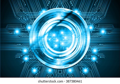 Dark blue color Light Abstract Technology background for computer graphic website internet and business. circuit. vector illustration. infographics. motion move blur.neon. pixel. eye