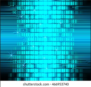 Dark blue color Light Abstract pixels Technology background for computer graphic website internet. circuit board. Mosaic, table