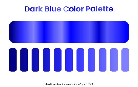 paleta de colores azul oscuro. gradiente azul oscuro. vector
