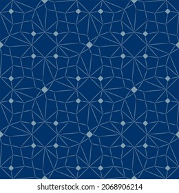 Dark blue colored background.  Geometric pattern. Eps10 vector