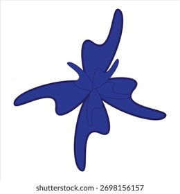 Diseño único del icono del color azul oscuro  
