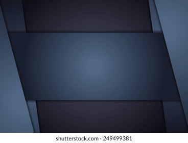 Dunkelblaue Corporate-Tech-Kunst. Vektorhintergrund